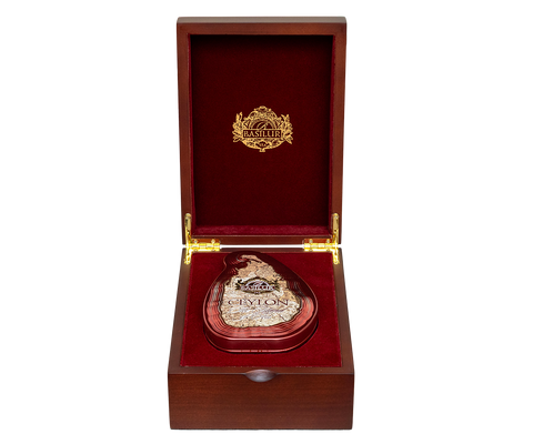 Basilur Wooden Gift Box with an Island of Tea Tin - Imperial Tea
