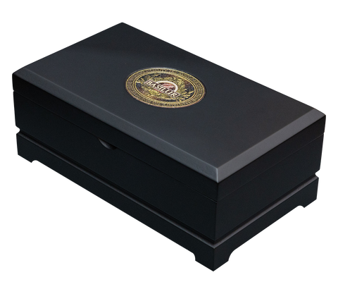 Basilur Wooden Gift Box with Two Ceylon Heritage Tins - Lush Valley and Earl Grey
