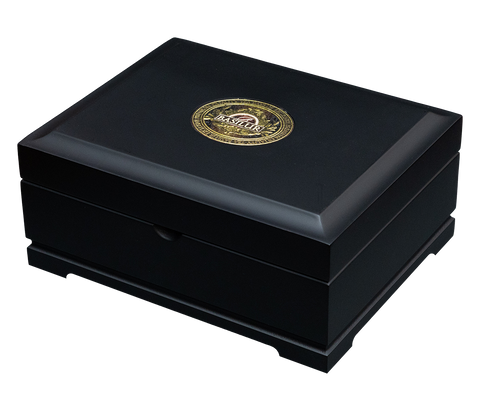 Basilur Wooden Gift Box with Two Island of Tea Tins - Imperial Ceylon and Earl Grey