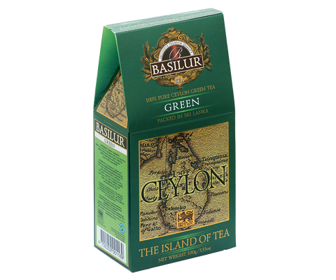 Basilur Pure Ceylon Green Tea - 100G Loose Leaf Green Tea