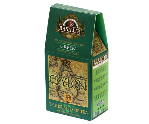 Basilur Pure Ceylon Green Tea - 100G Loose Leaf Green Tea