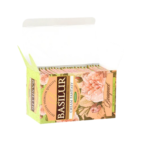 Cream Fantasy Pure Ceylon Green Tea - 25 Enveloped Tea Bags