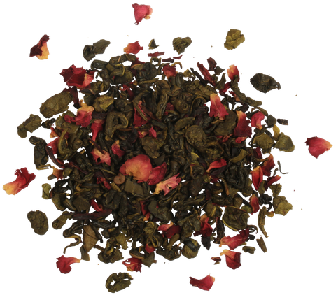 Vintage Blossoms Rose Fantasy - Green Tea - 100g Loose Leaf