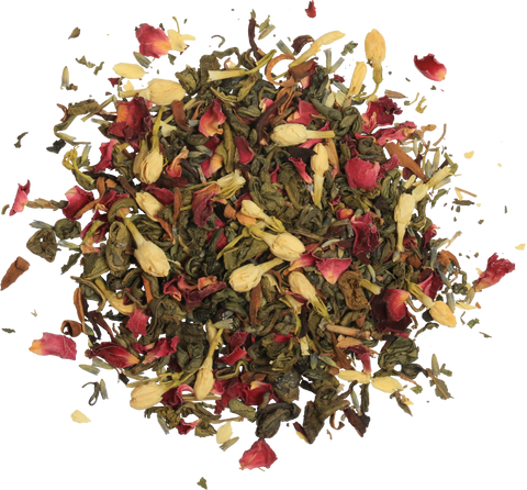 Vintage Blossoms Floral Bouquet - Green Tea - 100g Loose Leaf