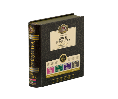 Gin & Tonic Tea- Black Limited Edition -32 Enveloped Tea Bags - 4 Flavours