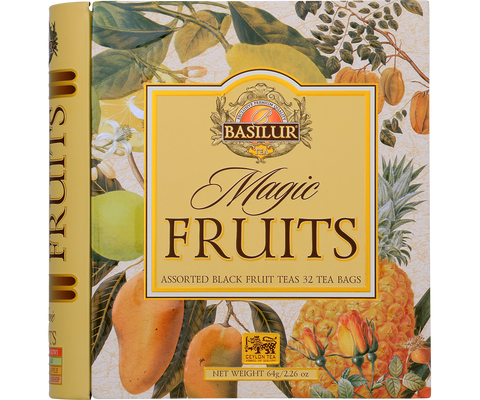 Magic Fruits Tea Book - 32 Enveloped Tea Bags - 4 Flavours