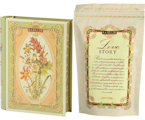 Love Story I - Tea Book - Floral Bergamot Ceylon Green Tea - 100g Loose Leaf