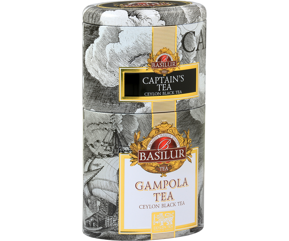 Basilur Two Layer Tea Caddy - Captains Tea & Gampola