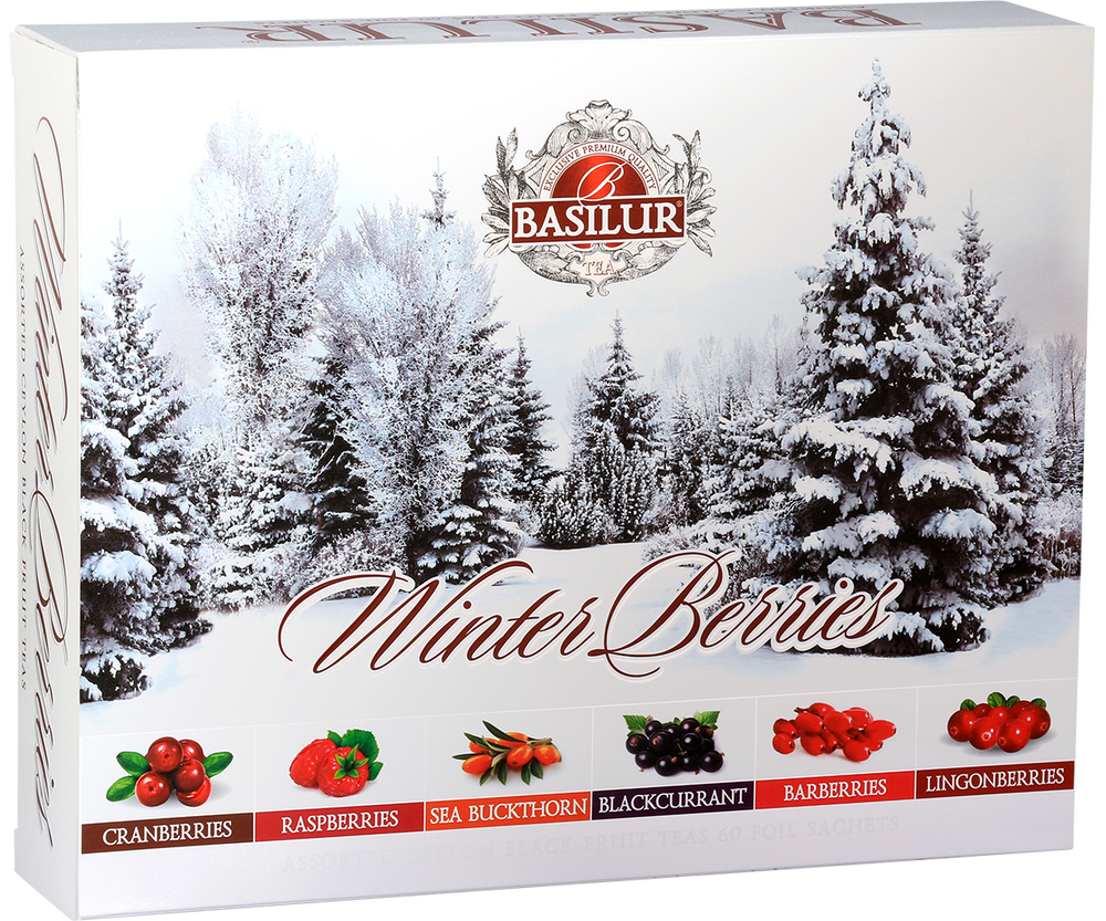Winter Berries - 60 Enveloped Tea Bags Gift Box
