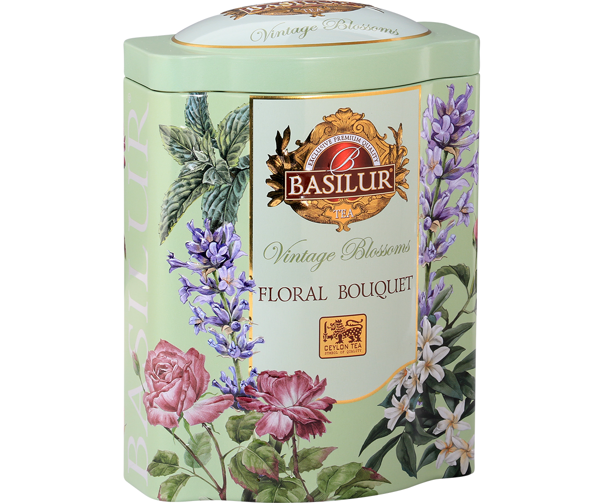 Vintage Blossoms Floral Bouquet - Green Tea - 100g Loose Leaf – Basilur ...