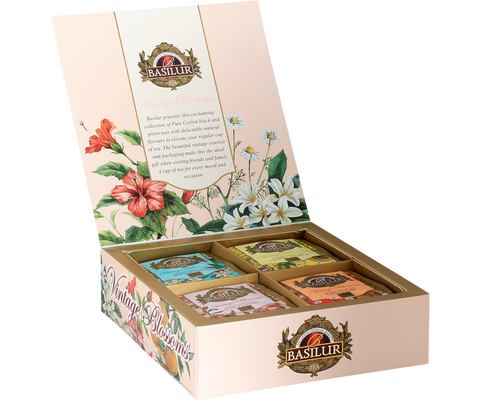 Vintage Blossoms - 40 Enveloped Tea Bags - 4 Flavours